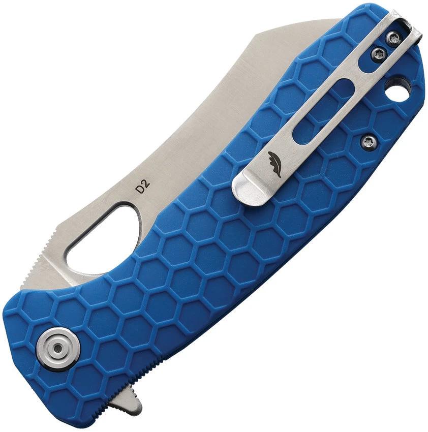 Honey Badger Knives Lg Warncleaver Linerlock Blue HB1158 by Honey Badger Knives