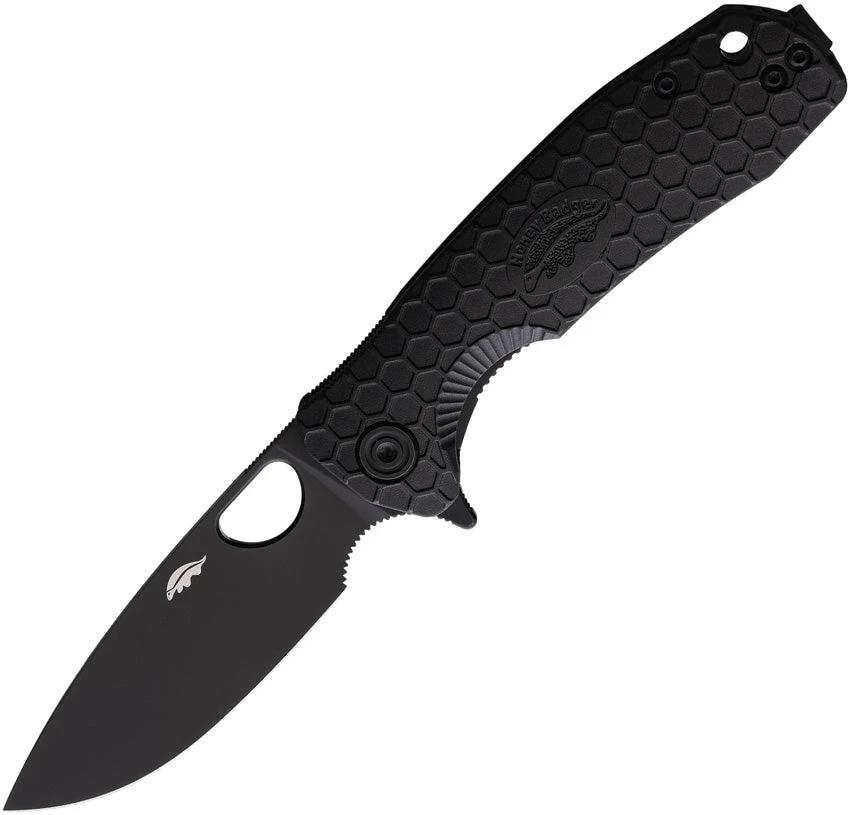Honey Badger Knives Medium Linerlock Black HB1348 by Honey Badger Knives