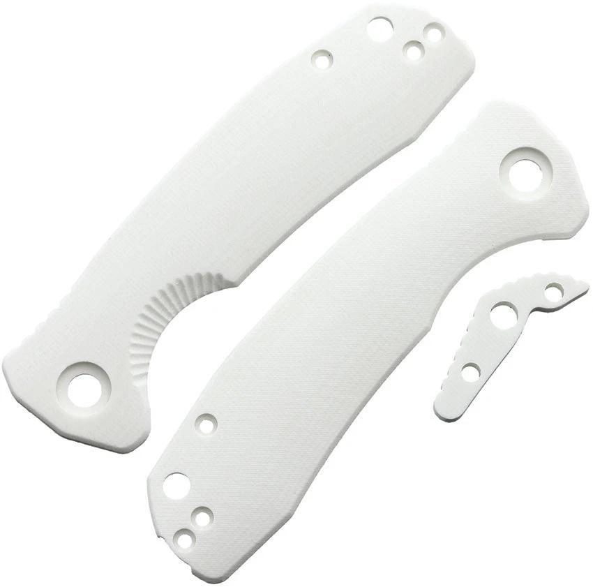 Honey Badger Knives Medium Linerlock Handle Wht HB4041 by Honey Badger Knives