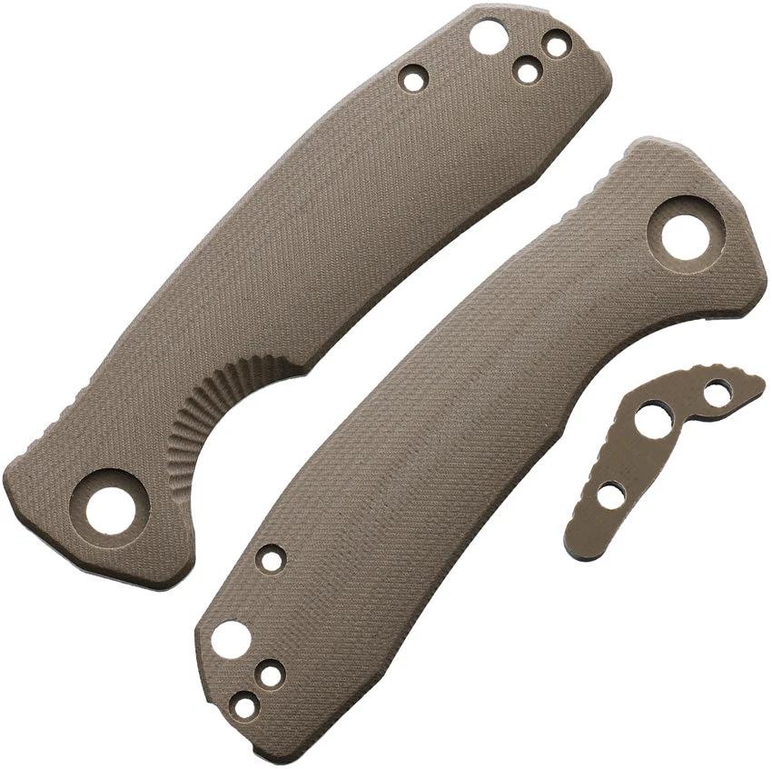 Honey Badger Knives Small Linerlock Handle Desert HB4058 by Honey Badger Knives