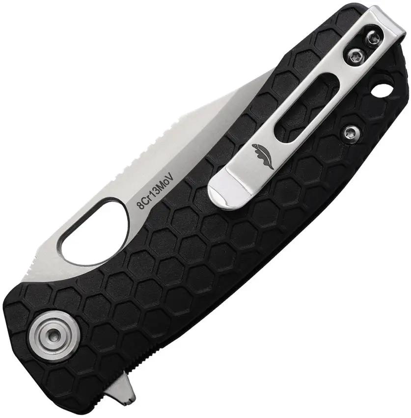 Honey Badger Knives Small Linerlock Clip HB4075 - Compact EDC Knife With Satin 8Cr13MoV Blade by Honey Badger Knives