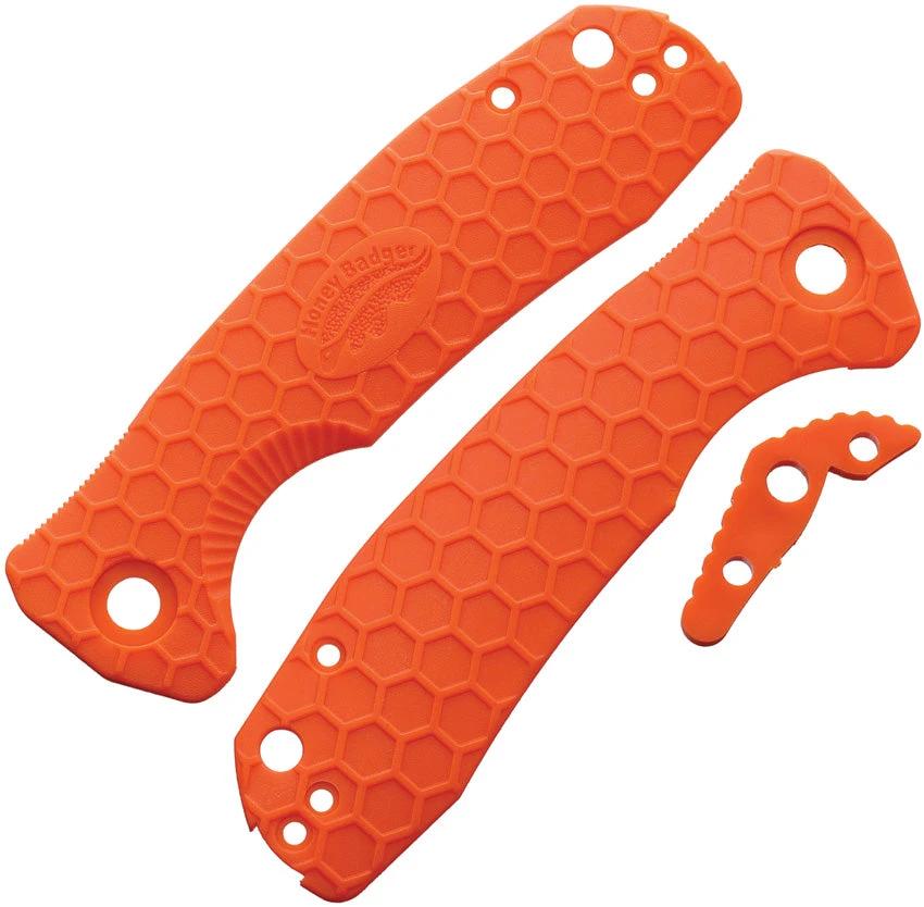 Honey Badger Knives Medium Linerlock Handle Org HB5038 by Honey Badger Knives