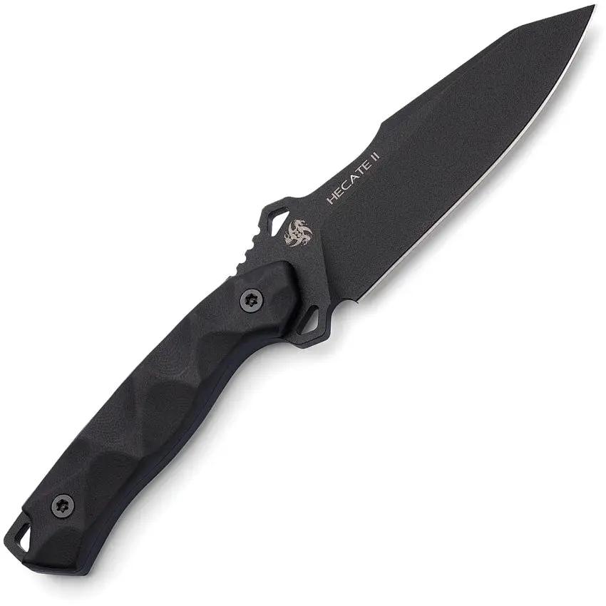 Hydra Knives Hecate II Fixed Blade Black HK-15-BL by Hydra Knives