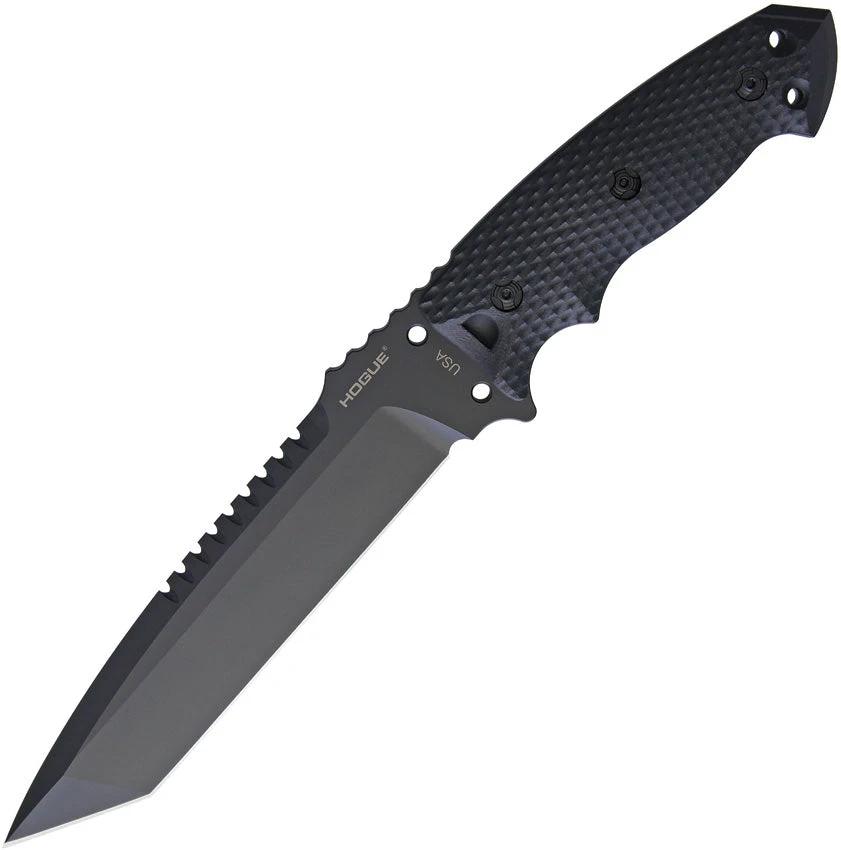 Hogue EX F01 Fixed Tanto Knife Cerakote A2 Tool Steel 7 Inch Blade G10 Handle Glass Breaker For Tactical Enthusiasts by Hogue