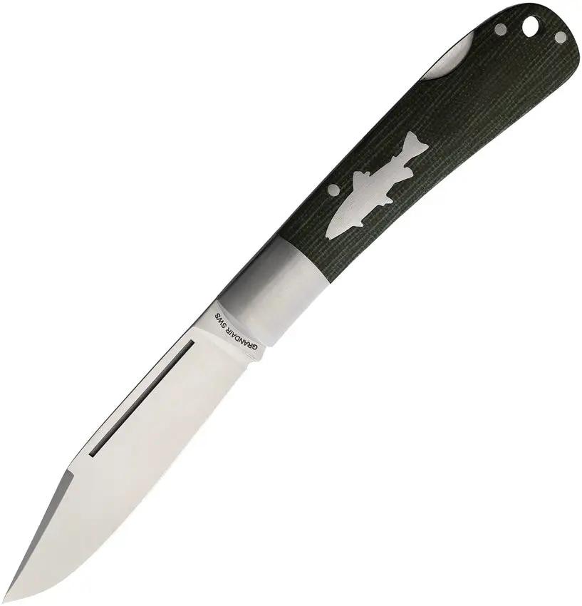 HPA SWS Salmon Lockback Green SWS FOLDER GREEN MICARTA by HPA