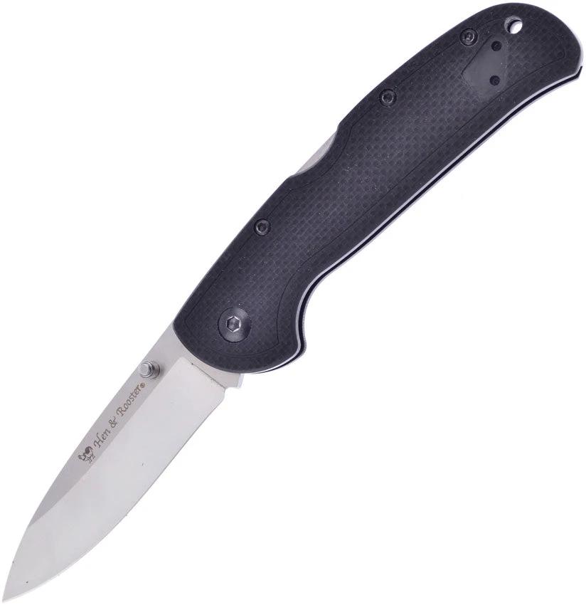 Hen & Rooster Int Lockback Black G10 HRI180B/G10 by Hen & Rooster Int