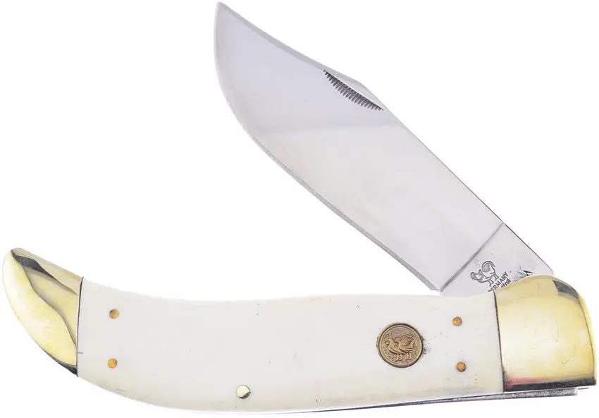 Hen & Rooster Int Large Folder White Smooth Bone HRI341-WSB by Hen & Rooster Int
