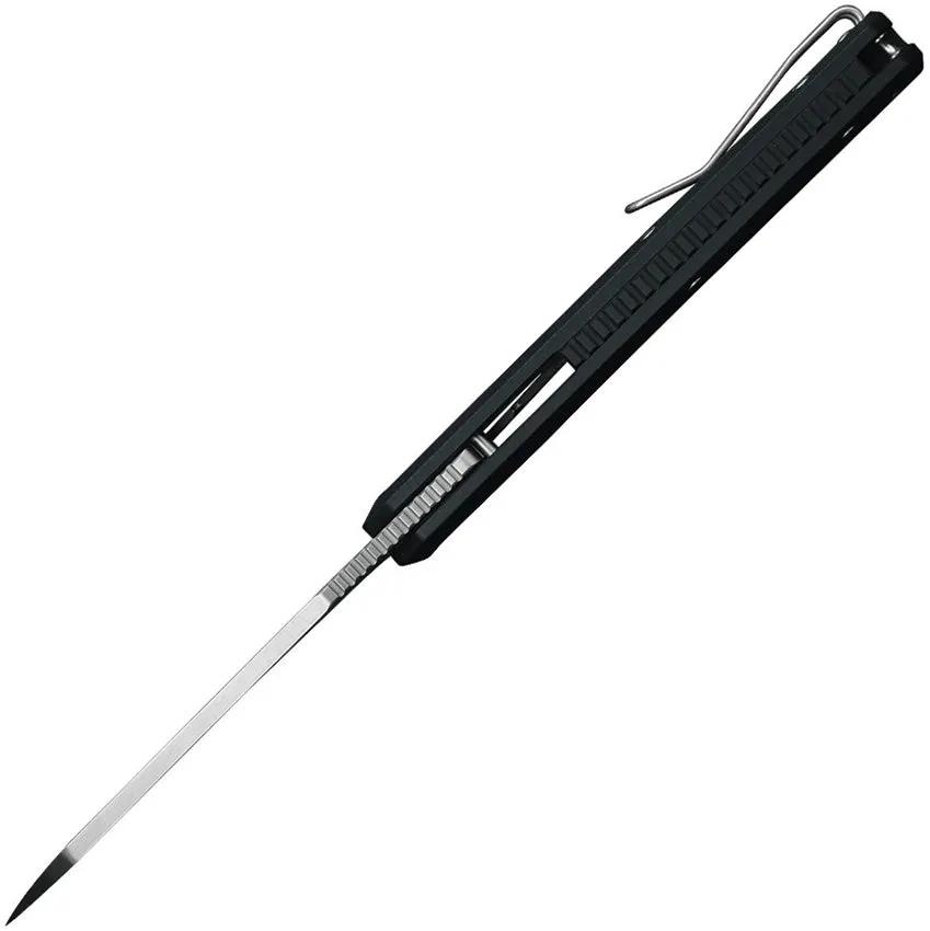 Ironfly Syperfly Linerlock - Black G10 Handle with Satin 14C28N Sandvik Sheepsfoot Blade by Ironfly