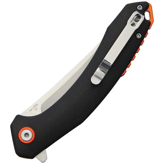 CJRB Gobi Linerlock Knife D2 Tool Steel Black G10 Handle EDC For Knife Enthusiasts by CJRB