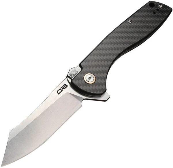CJRB Kicker Folding Knife With Recoil Lock CF Carbon Fiber Handle For Everyday Carry Enthusiasts by CJRB
