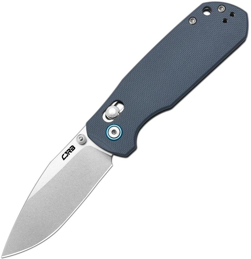 CJRB Maximal Crossbar Lock Folding Knife For EDC Enthusiasts Blue Gray G10 Handle Stonewash AR SFII Blade J1954 GYF by CJRB