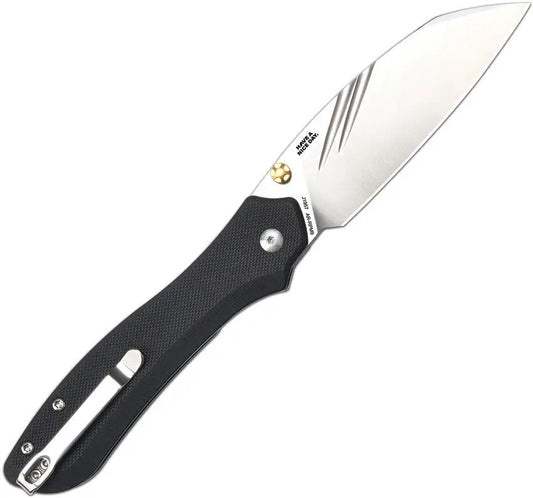 CJRB Fugly Linerlock Knife Wharncliffe Blade Black G10 Handle For EDC Enthusiasts by CJRB