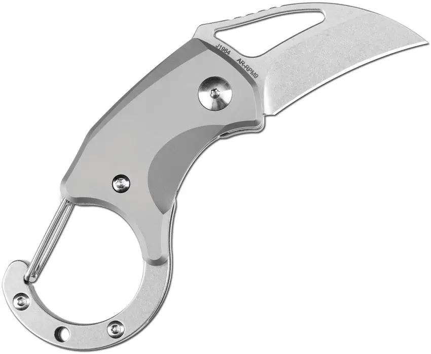 CJRB Anansi Linerlock Ti Knife Hawkbill AR RPM9 Blade Titanium Handle For EDC Enthusiasts by CJRB