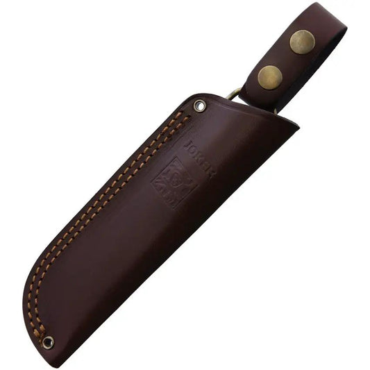 Joker Nessmuk S Fixed Blade Knife Walnut Handle 9in Overall 4.5in Satin 14C28N Sandvik Stainless For Outdoorsmen by Joker