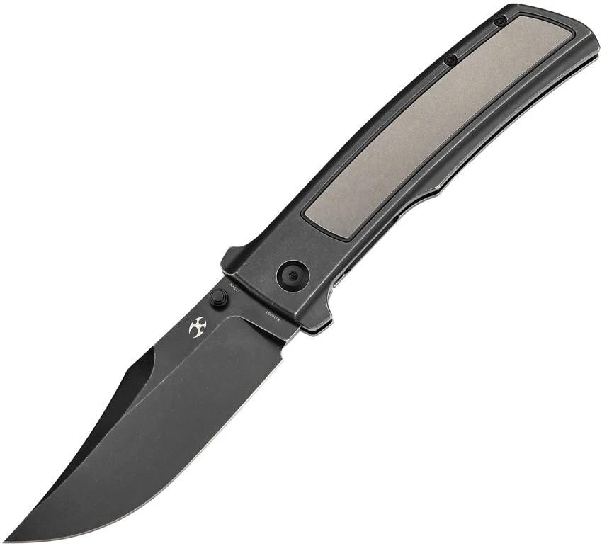 Kansept Knives Bison Framelock Gray/Blk K1108B1 by Kansept Knives
