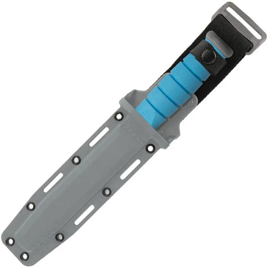 Ka-Bar USSF Space-Bar Knife 1313SF Tactical Fixed Blade With Blue Kraton Handle For Military MOLLE Sheath by Ka-Bar