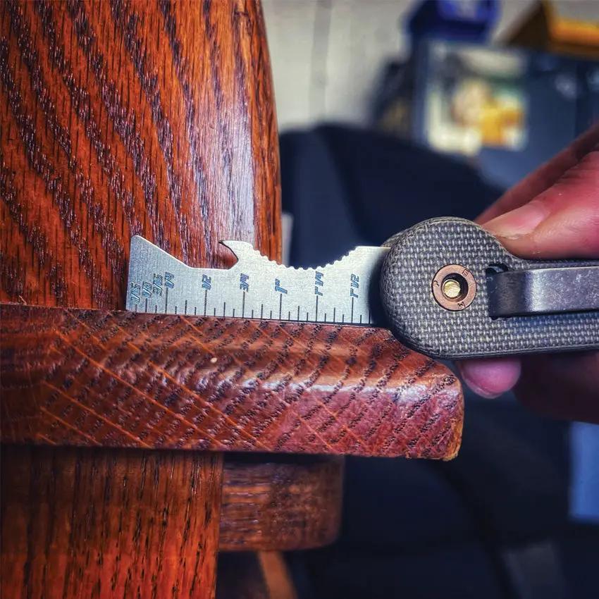 KeyBar Whachamacallit Insert ACS-RULER - Titanium Ruler With 1/16 Inch Increments Bottle Opener And Pry Bar by KeyBar