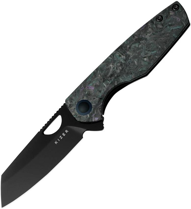 Kizer Cutlery Sparrow Framelock Fat CF KI3628A3 by Kizer Cutlery