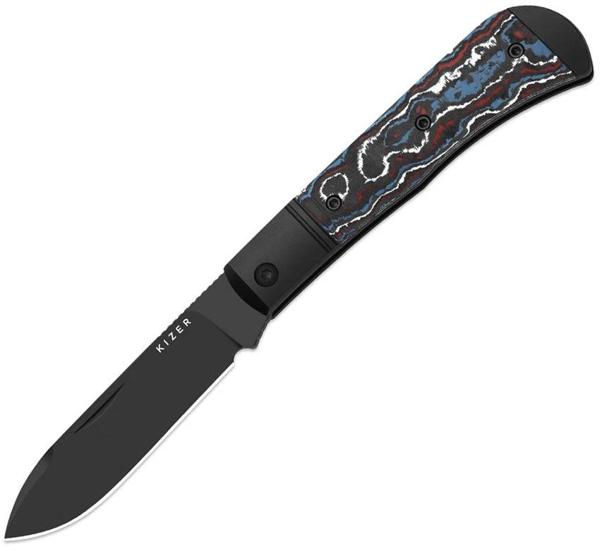 Kizer Trestle D Premium Slip Joint Knife S90V DLC Blade Carbon Fiber Handle For EDC Enthusiasts by Kizer Cutlery
