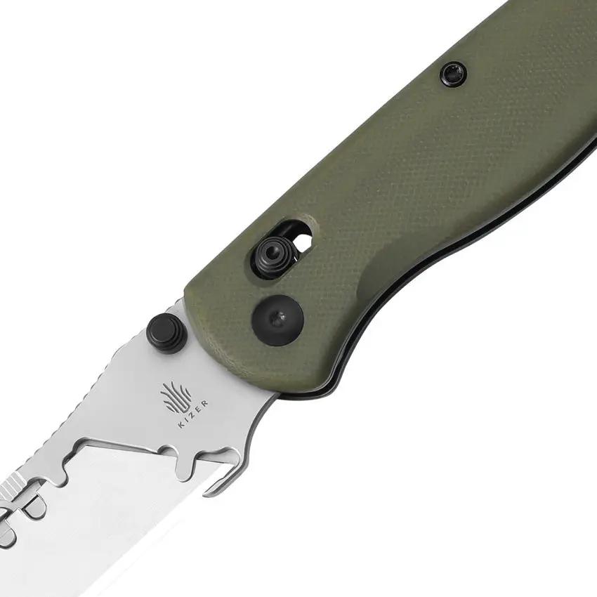 Kizer Cutlery Drop Bear Utility Clutch Lock EDC Knife With Replaceable Blades Includes 10 Extras For EDC Fans by Kizer Cutlery