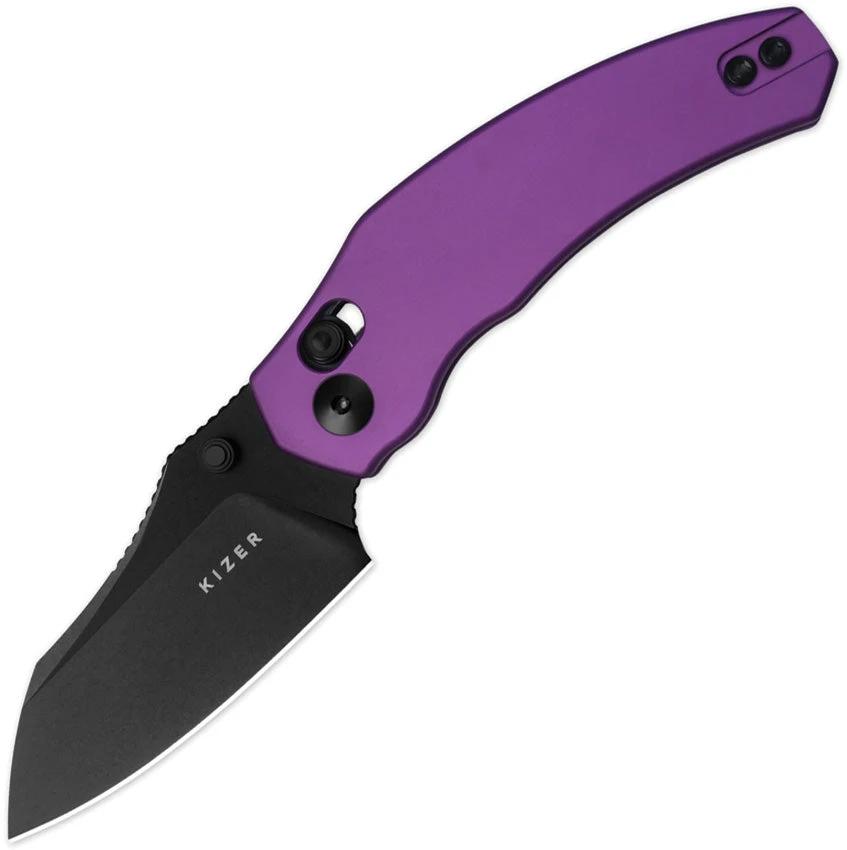 Kizer Cutlery Mini Bulldog Clutch Lock Purpl V3672SA1 by Kizer Cutlery