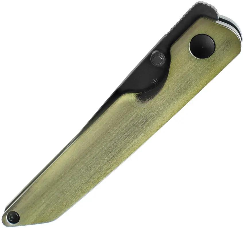 Kizer Cutlery Shot Linerlock Knife With Green Aluminum Handle 154CM Blade Thumb Stud EDC by Kizer Cutlery