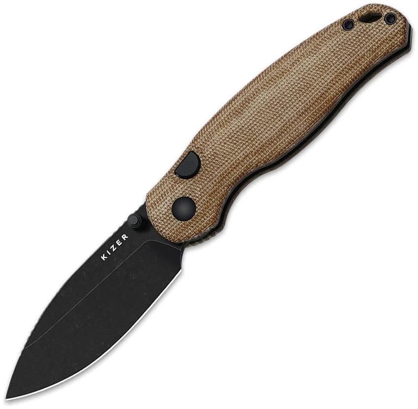 Kizer Cutlery Phoca BD Button Linerlock Brn V3781BDA1 by Kizer Cutlery