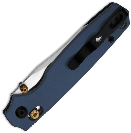 Kizer Pokiman Clutch Lock Knife Blue Aluminum Handle 4.25 Closed EDC Everyday Carry by Kizer Cutlery