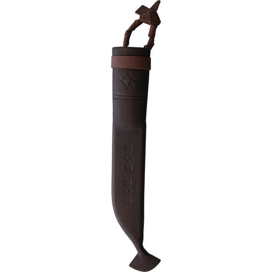 Kellam Arctic Hunter A8214 - Carbon Steel Blade, Curly Birch And Reindeer Antler Handle, Belt Sheath Included by Kellam
