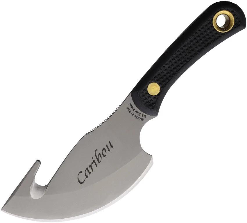 Knives Of Alaska Caribou Guthook Black 00009FG by Knives Of Alaska