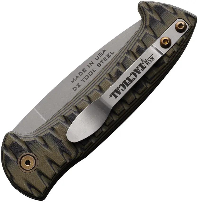 Knives Of Alaska Auto Recon Patrol Button Lock 00920FG - Automatic Opening Bead Blast D2 Blade And G10 Handle by Knives Of Alaska