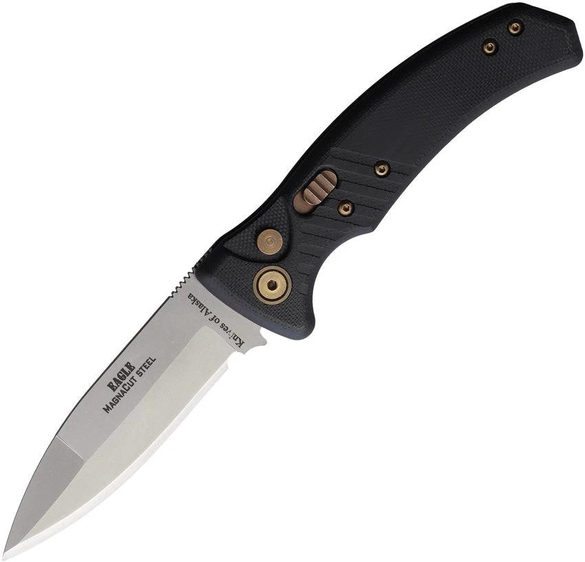 Knives Of Alaska Auto Eagle Button Lock Blk 00957FG by Knives Of Alaska