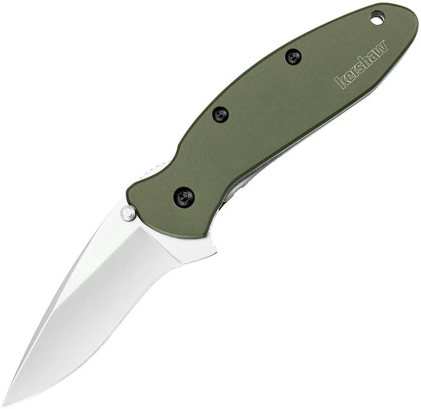 Kershaw Scallion Linerlock A/O Green 1620OL by Kershaw