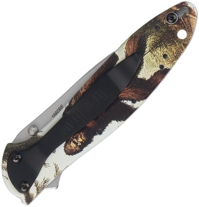 Kershaw Leek Assisted Opening Linerlock Big Foot 1660BF EDC Knife With 14C28N Blade Aluminum Handle by Kershaw