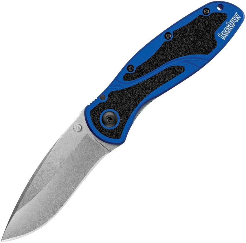 Kershaw Blur Linerlock A/O Navy Blue 1670NBSW by Kershaw