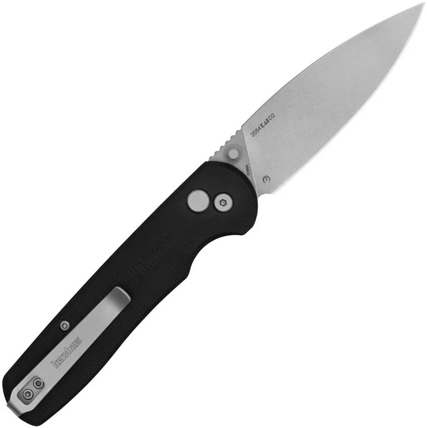 Kershaw Remnant Button Lock Folding Knife 2054 With D2 Blade Stonewash Micarta Grip For EDC Enthusiasts by Kershaw