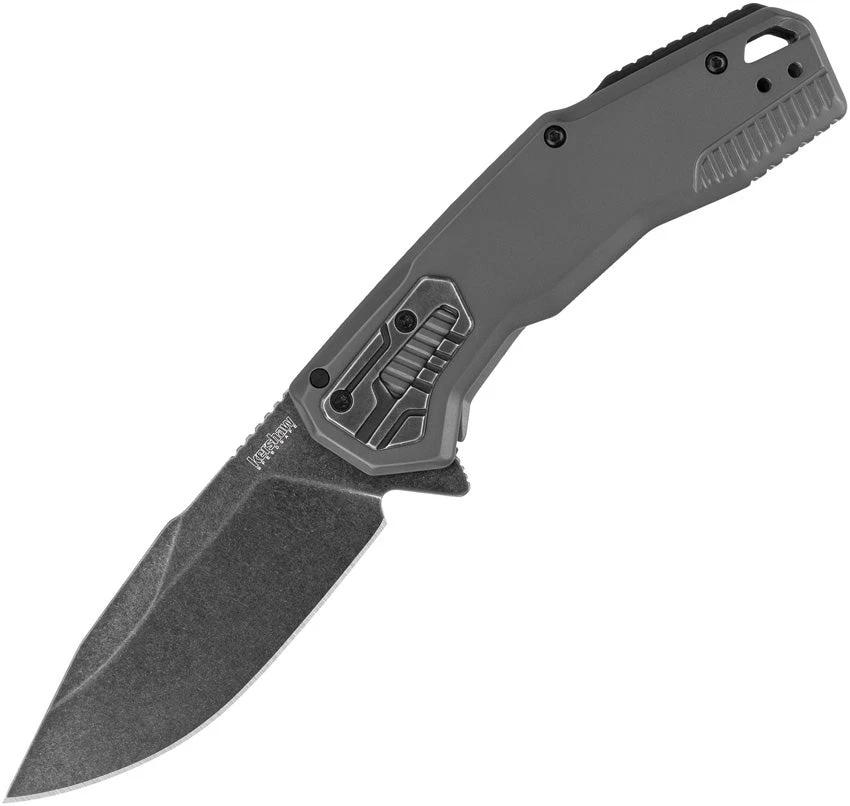 Kershaw Cannonball Framelock Assisted Opening Knife With D2 BlackWash Blade And Gray PVD Handle EDC Ready by Kershaw