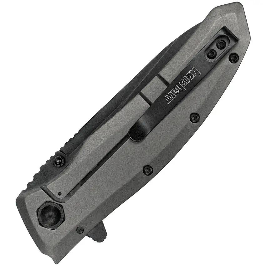 Kershaw Grid Framelock Assisted Opening EDC Knife With 3.5 Inch Black Oxide Blade Pro by Kershaw