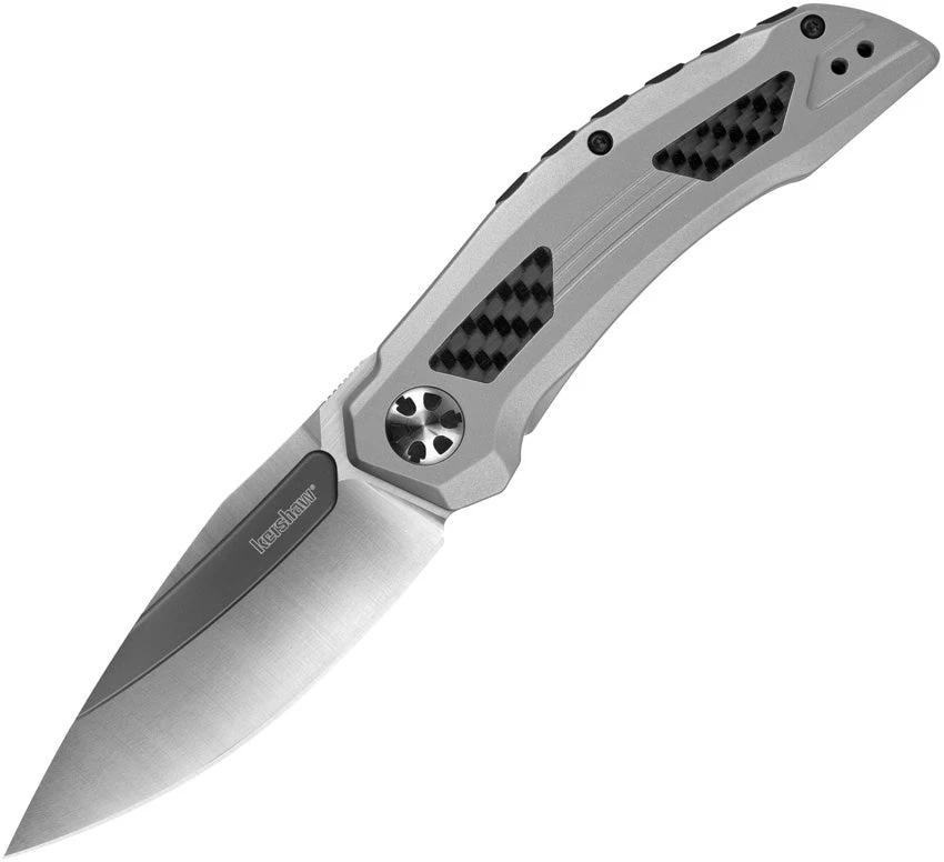 Kershaw Norad Framelock Folding Knife 5510 With 4.5 Closed D2 Gray Blade Bead Blast Stainless Handle Carbon Fiber EDC by Kershaw