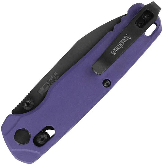 Kershaw Bel Air DuraLock MagnaCut Folding Knife Purple Aluminum Handle EDC Ready by Kershaw