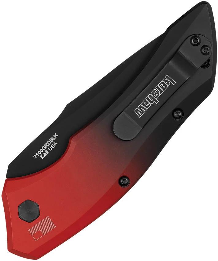 Kershaw Auto Launch 1 Button Lock Knife MagnaCut 3.5in Blade Aluminum Black Oxide Handle EDC Tactical by Kershaw
