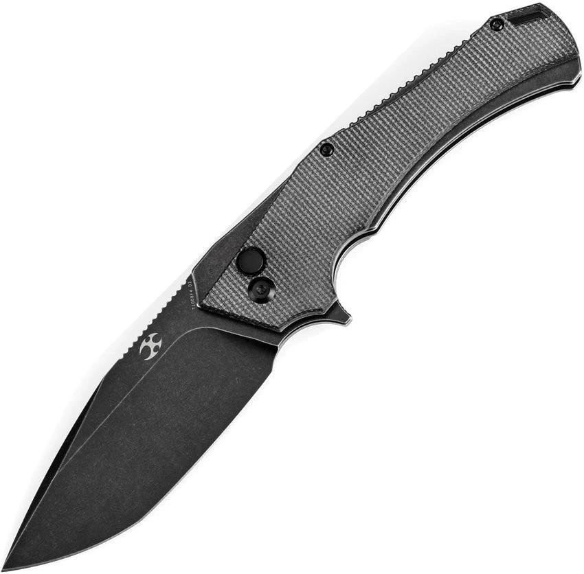 Kansept Knives Hellx Framelock D2 Blk Mic T1008F4 by Kansept Knives