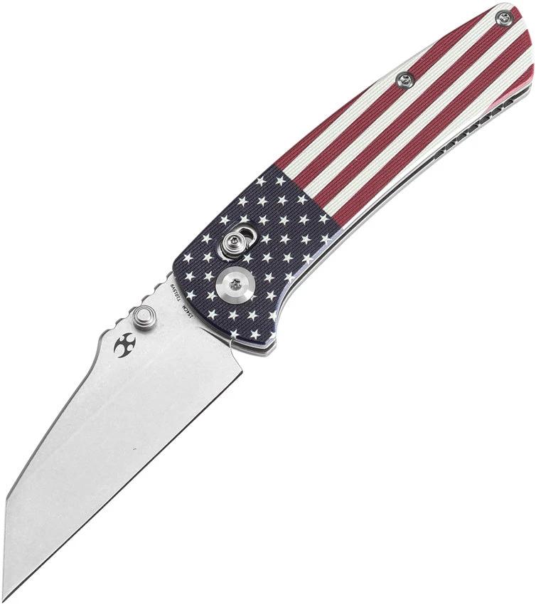 Kansept Knives Main Street Crosslock Flag T1015V9 by Kansept Knives
