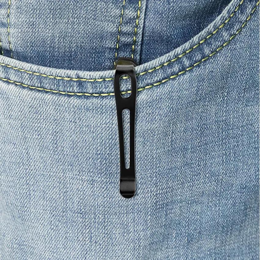 Kubey Coeus Linerlock Ultem KU122T - Ultem Handle With 14C28N Sandvik Steel Blade Black Stonewash by Kubey