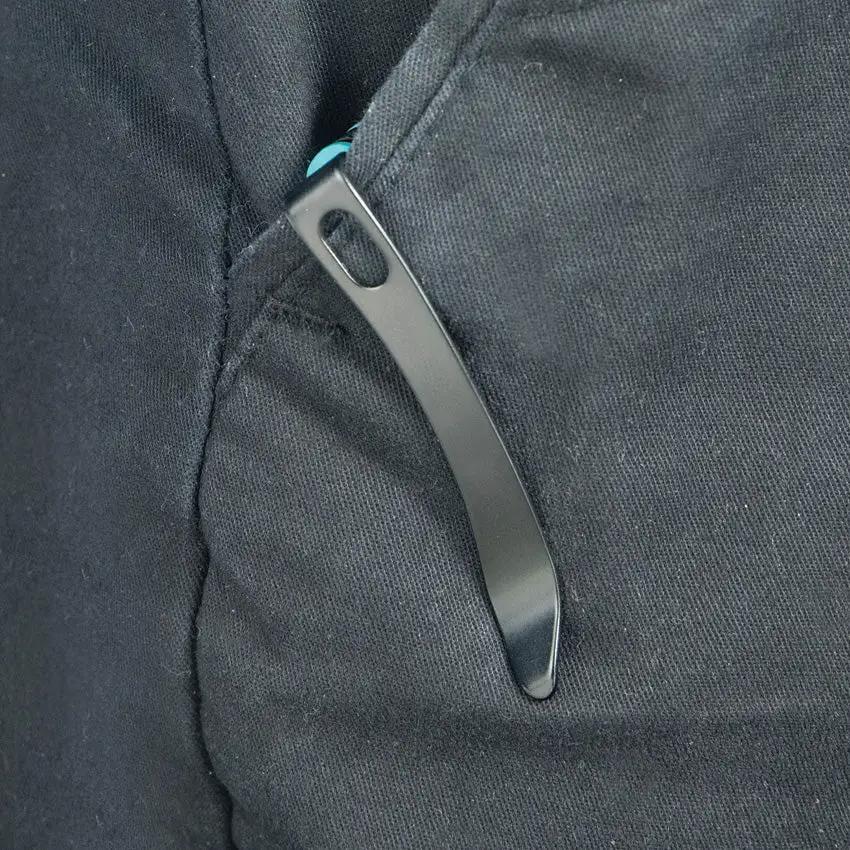 Kubey Hound Crossbar Lock Tiffany KU172D - 3.5in Black 14C28N Sandvik Blade, Tiffany Blue G10 Handle, Thumb Stud by Kubey