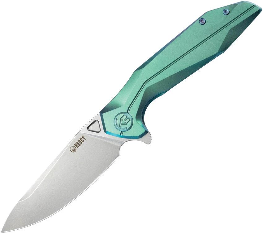 Kubey Nova Framelock Green Titanium KB235H by Kubey