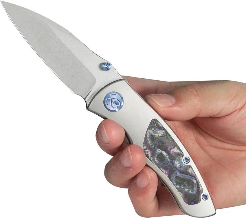 Kubey Vertigo Framelock CamoCarbon KB258C - S35VN Wharncliffe Blade For Everyday Carry by Kubey