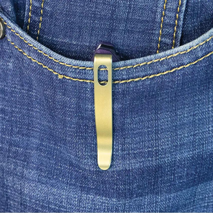Kubey Vagrant Linerlock Purple KB291S - 3 Inch Bohler M390 Blade With Purple G10 Handle And Pocket Clip by Kubey