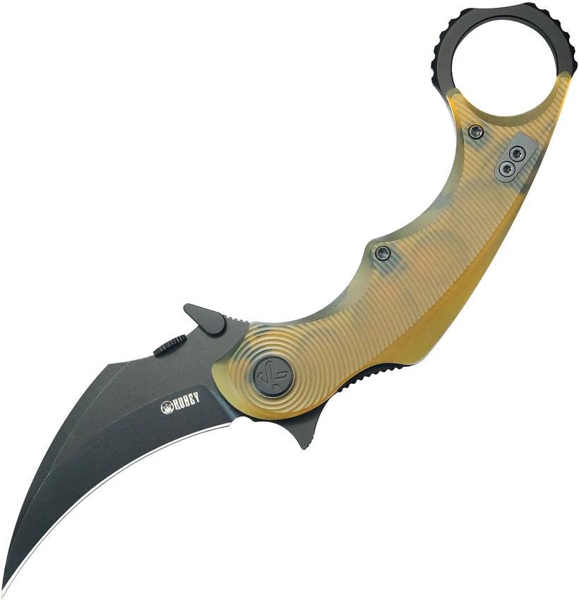 Kubey Rogue Karambit Blackwash Ultem KU298H by Kubey