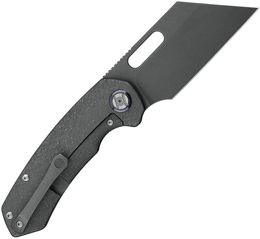 Kunwu Knives Primo Framelock EDC Knife 3.25 Inch Vancron Blade Raindrop Titanium Handle by Kunwu Knives